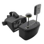 LS-800D FPV G0ggles con DVR 5.8G 40CH 5 pollici 800x480 diversità Video auricolare costruire in batteria testa Tracker RC FPV Racing Drone